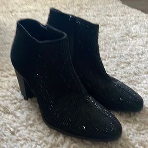 Black sparkle booties -Jennifer Lopez